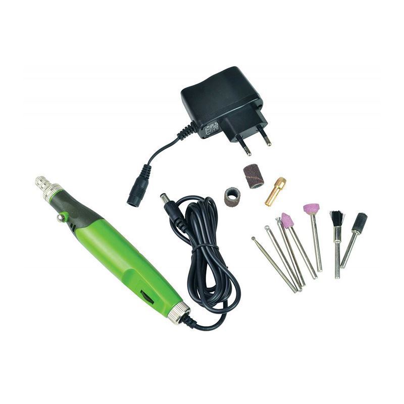 فرز انگشتی 12 پارچه 18 ولت سیلور کد GT-R-T12 SILVER GT-R-T12 18V Rotary Tool Kit – 12 Piece Mini Grinder Set