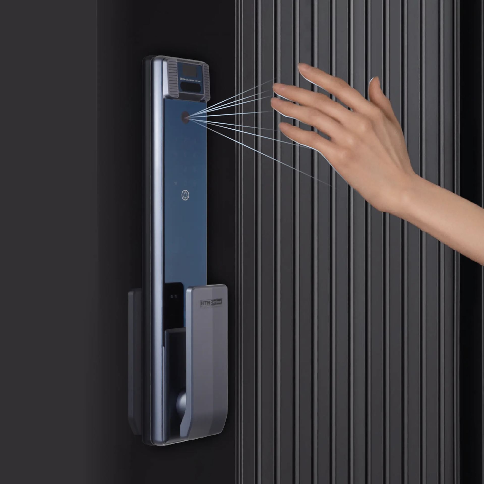 دستگیره الکترونیکی اثر انگشتی مشکی پرایم مدل RETINA 30 PRIME RETINA 30 Smart Fingerprint Door Lock - Matte Black
