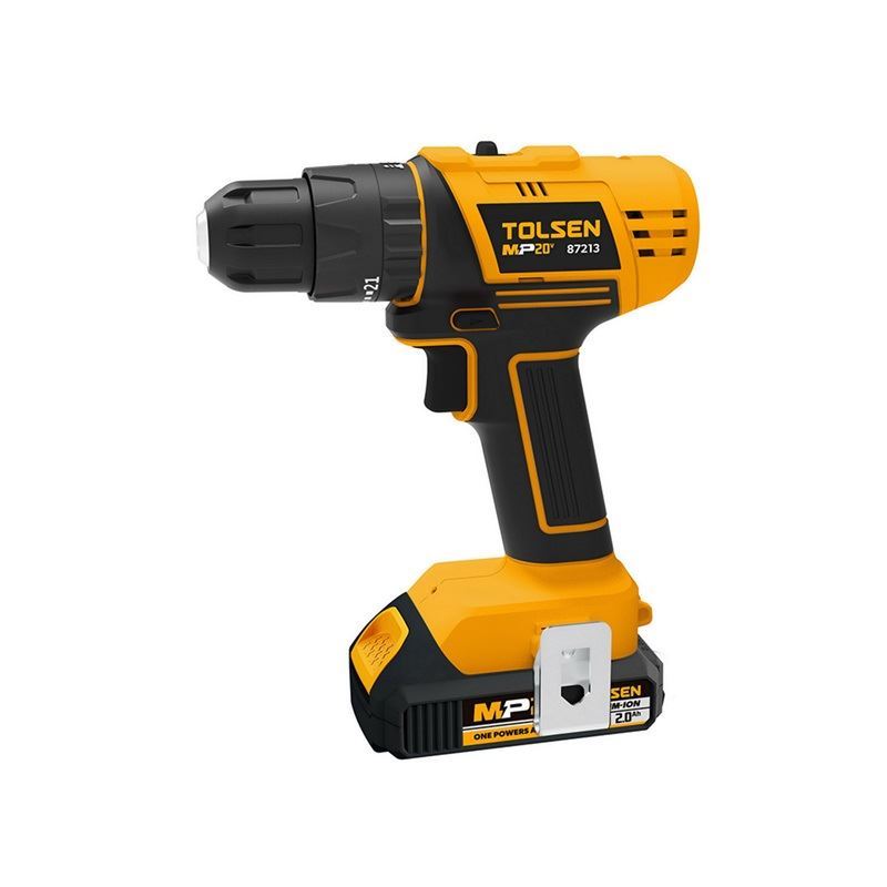 دریل شارژی 10 چکشی 20 ولت BMC به همراه دو باطری و کیف تولسن TOOLSEN مدل 87213 1*M42