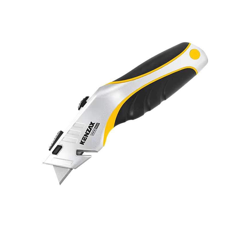 کاتر (موکت بر) کناف 6 تیغ دو کاره مدل 9510 کنزاکس KENZAX Kenzax 9510 Dual Purpose Utility Knife with 6 Extra Blades 19mm SK5 Cutter