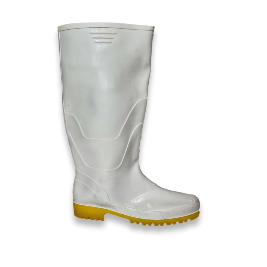 چکمه سفید کف زرد سایز 44-45 راست رو 1*R50     12*F3