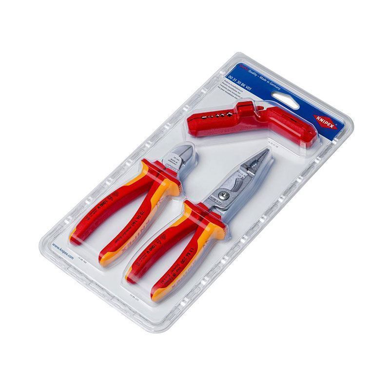 ست 3 عددی انبر برقکاری مدل 003130 کنیپکس آلمان KNIPEX