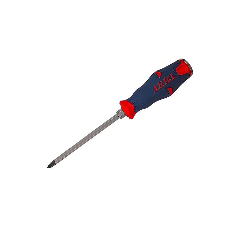پیچ گوشتی چهار سو ضربه ای بلند 200*6 دسته فایبر ARIEL2 PH3.200 کد PZH3200 1*L32
