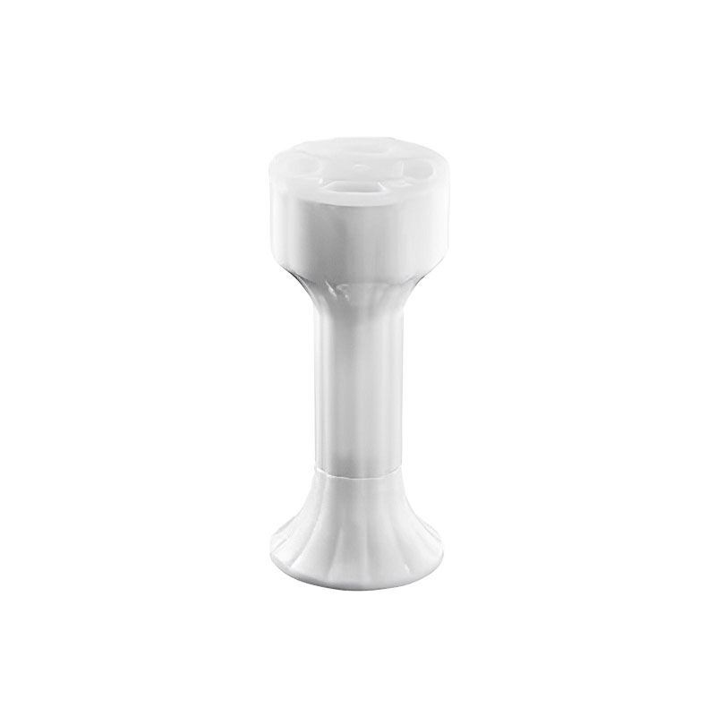 پایه کابینتی 14 سانتی پلاستیکی گرد سفید بهتا (سه تکه) 1*R8   لاله27*12