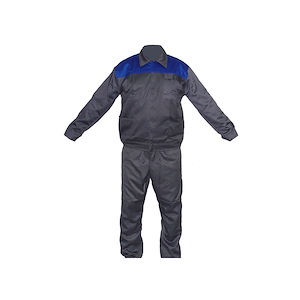 لباس کار دو تکه آبی و طوسی ایران خودرویی سایز 2XL
