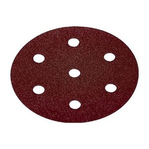 سنباده (اوربیتال) گرد پشت چسبدار 150 (قطر 150 ) 7 سوراخ پاس PAS