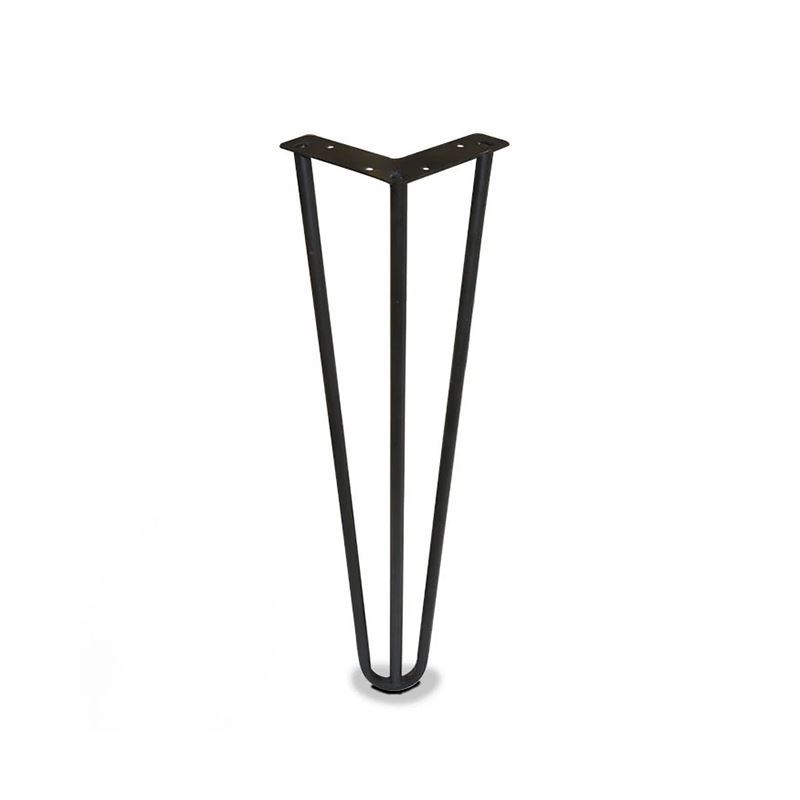 پایه میز سنجاقی مشکی 60 سانتی R23*1   بابونه13*12