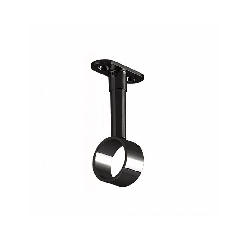 پایه سقفی گرد لوله استیل 25 ته باز مشکی کد N501 نایس NICE 1*CD01