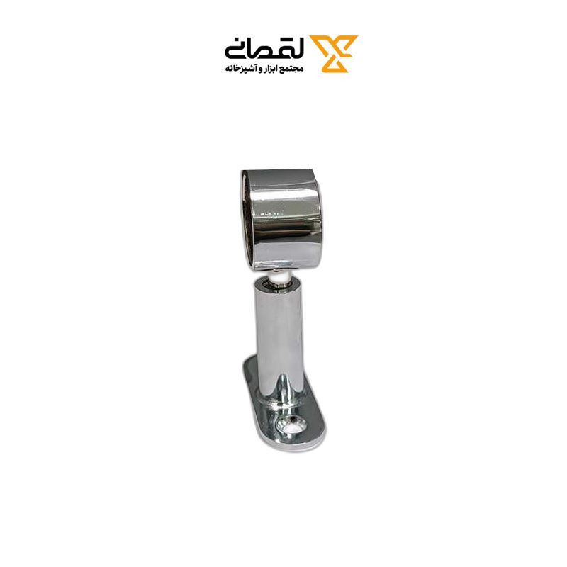 پایه سقفی گرد لوله استیل 25 ته بسته کروم کد N504 نایس NICE 1*CD01/2