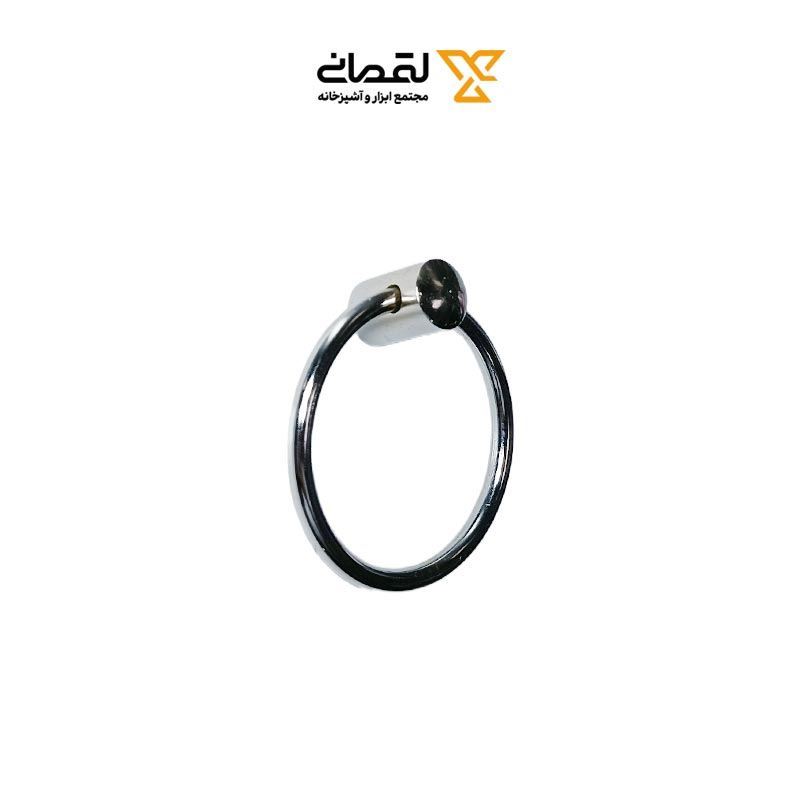 دستگیره تک پیچ آویز فانتزی کروم براق B62 CP S.A باربد H74*1