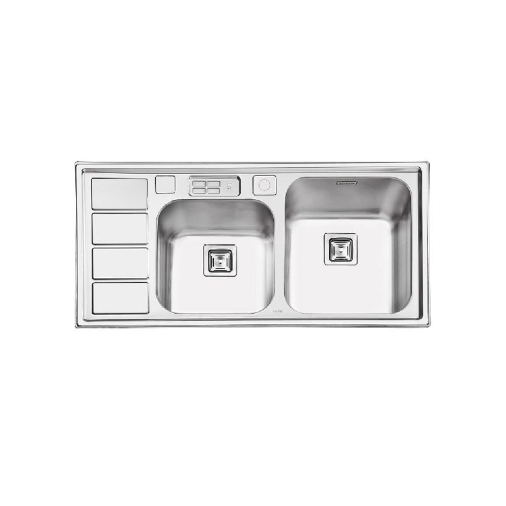 سینک ظرفشویی توکار چپ مدل 2052 ایلیا استیل ILIA STEEL نسترن12*12