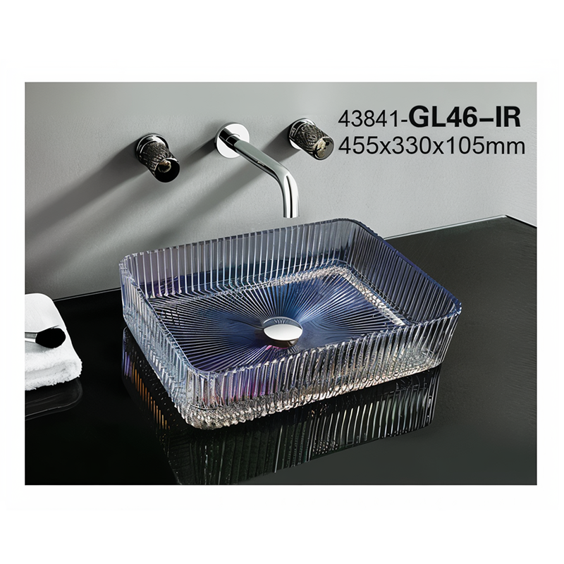 سنگ روشویی رنگین کمان 105*330 *455 مدل GL46-IR-PI مرآس MERASSE (به سفارش اروپا) لاله8*12