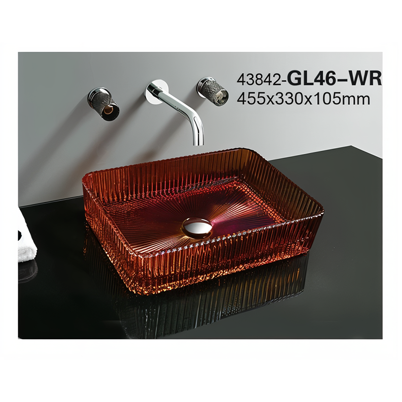سنگ روشویی کهربا 105*330*455 مدل GL46-AM-PI مرآس MERASSE (به سفارش اروپا) لاله8.*12