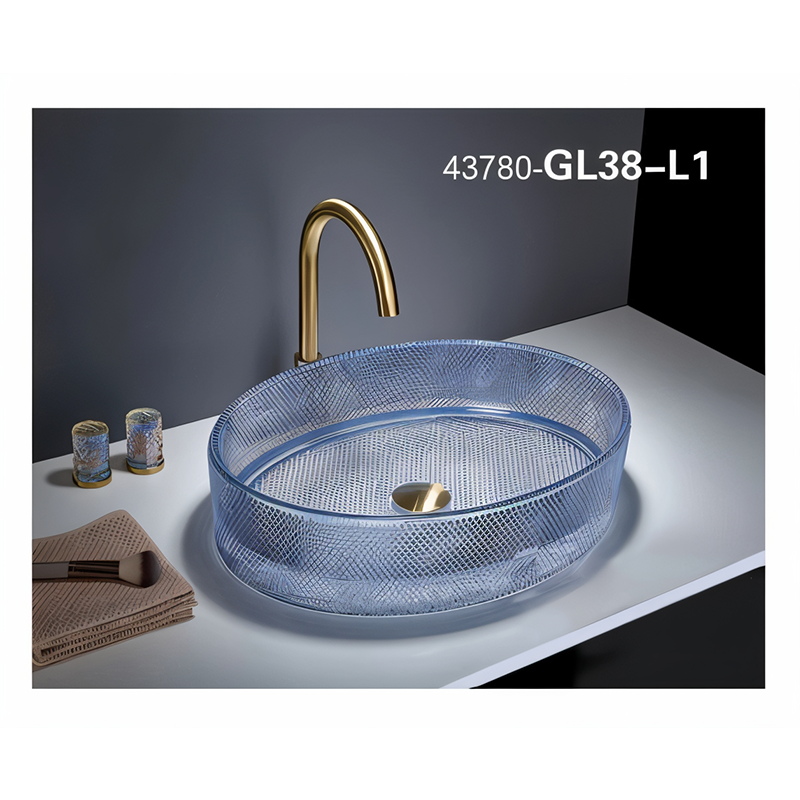 سنگ روشویی آبی 120*375*500 مدل GL38-L1-PI مرآس MERASSE (به سفارش اروپا) لاله3*12