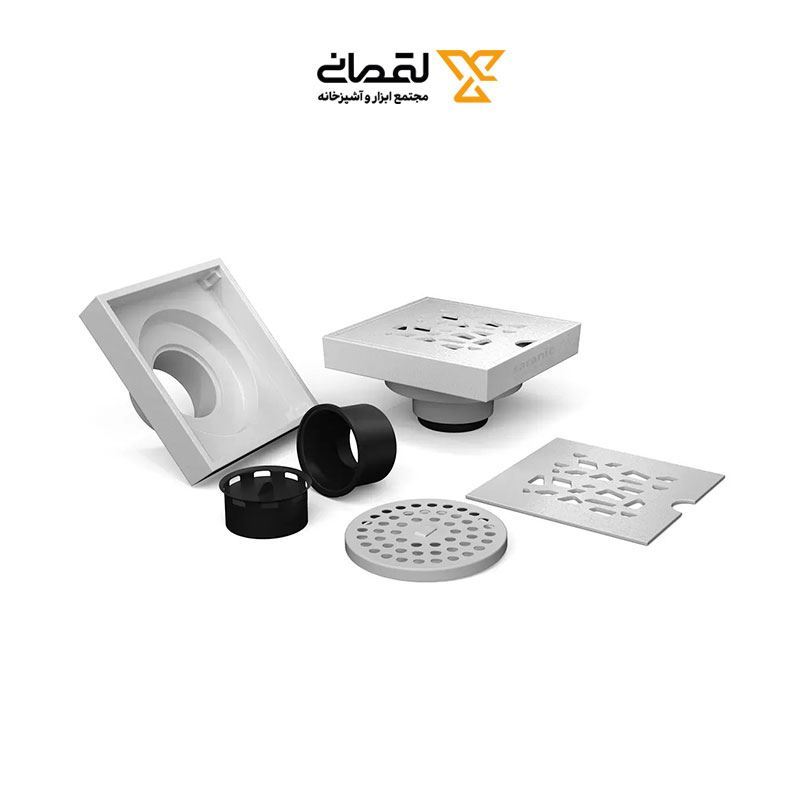 کفشور هندسی 10*10 س.م سفید الینا کد W404P سارانیک SARANIC 1*J83