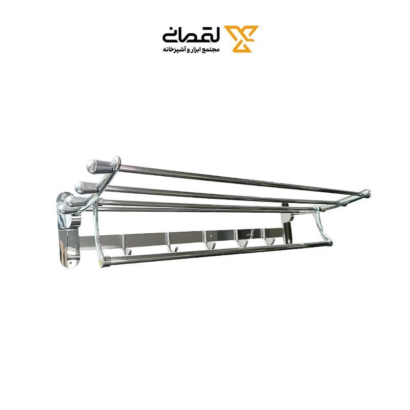 جا حوله آویز تاشو کروم 40 سانت آتریسا SKY مدل C009 1*G11