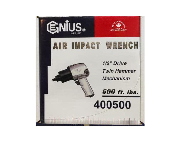 بکس بادی 500* 400 جنیوس GENIUS 400*500 1/2 Inch Air Impact Wrench – 678 Nm High Torque Pneumatic Tool