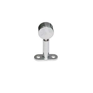 پایه سقفی گرد لوله استیل 25 ته بسته کروم کد N504 نایس NICE