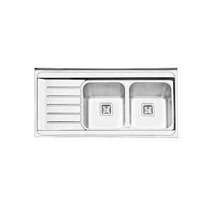سینک ظرفشویی رو کار راست مدل 1060 ایلیا استیل ILIA STEEL