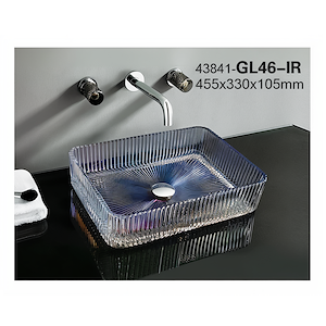 سنگ روشویی رنگین کمان 105*330 *455 مدل GL46-IR-PI مرآس MERASSE (به سفارش اروپا)