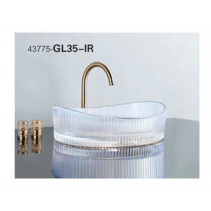 سنگ روشویی کریستال شفاف 140*375*500 مدل GL35-PI مرآس MERASSE (به سفارش اروپا)