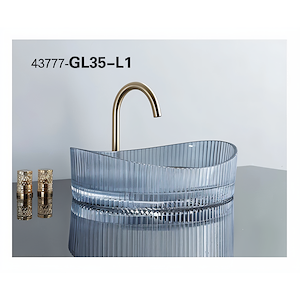سنگ روشویی آبی 140*375*500 مدل GL35-L1-PI مرآس MERASSE (به سفارش اروپا)