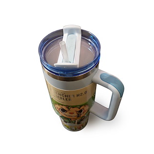 تراول ماگ لبوبو آبی STANLEY  STANLEY Labubu Blue Travel Mug 1.18L – Stainless Steel Insulated Tumbler