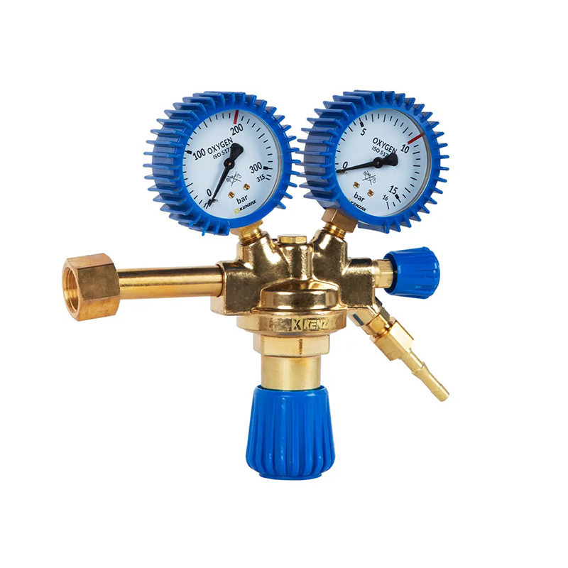 مانومتر اکسیژن 200-10 بار مدل 3722 کنزاکس KENZAX KENZAX 3722 Oxygen Pressure Regulator Gauge – 200 Bar to 10 Bar Industrial Manometer