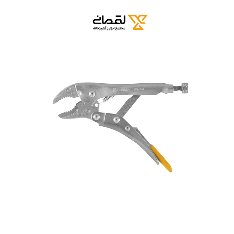 انبر قفلی 7 اینچ مدل KLP-207 کنزاکس KENZAX KENZAX KLP-207 7 Inch Curved Jaw Locking Pliers – Heavy Duty Molybdenum Steel Tool