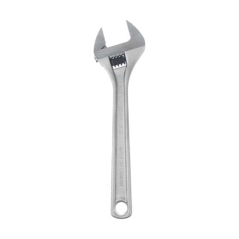 آچار فرانسه 12 اینچ مدل KWT-412 کنزاکس KENZAX KENZAX KWT-412 12 Inch Adjustable Wrench – Heavy Duty Chrome Vanadium Spanner