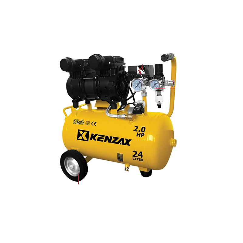 کمپرسور هوا 24 لیتری 2 اسب 2 سیلندر مدل 5425P کنزاکس KENZAX 