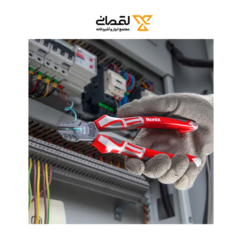 سیم چین 7 اینچ آلمانی مدل RH-1217 رونیکس RONIX RONIX RH-1217 7 Inch German Diagonal Cutting Pliers – Heavy Duty Wire Cutter