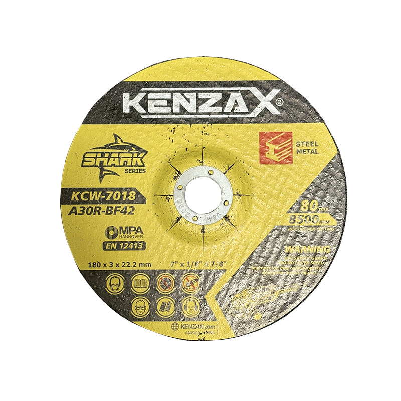 صفحه برش آهن  3 * 180 مدل KCW-7018 کنزاکس KENZAX KENZAX KCW-7018 180mm Metal Cutting Disc – 7 Inch Iron Cutting Wheel with MPA Certification