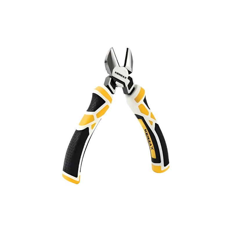 سیم چین 6 اینچ مدل 9020 کنزاکس KENZAX KENZAX 9020 6 Inch Wire Cutter – Heavy Duty Chrome Vanadium Diagonal Cutting Pliers
