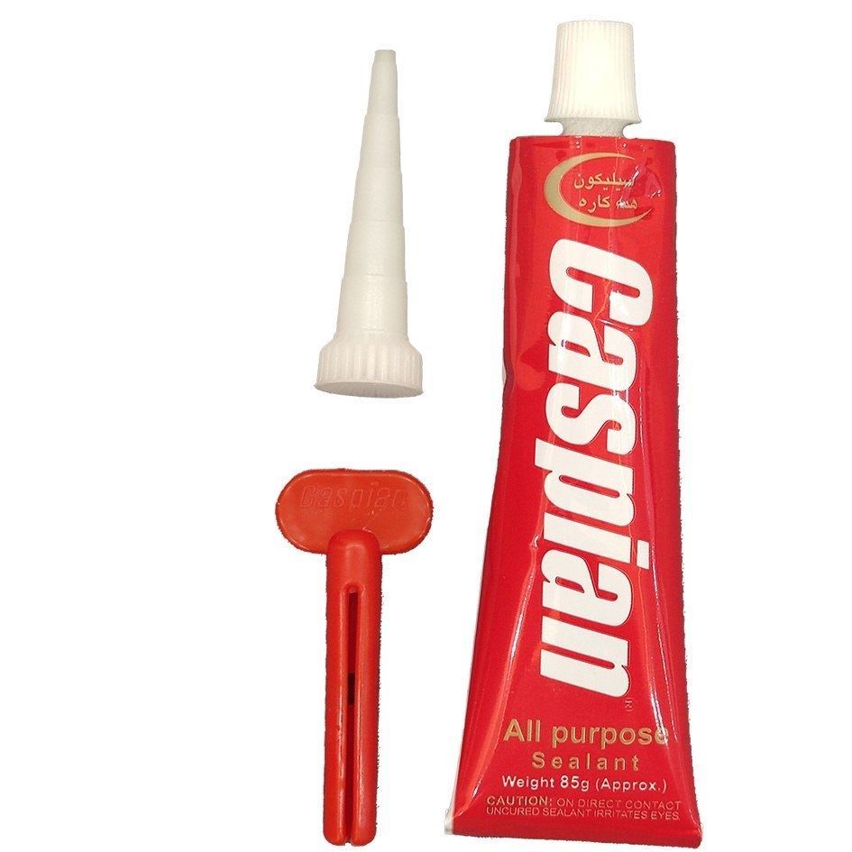 چسب آکواریوم پمادی 85 گرمی سفید کاسپین CASPIAN 1*K13