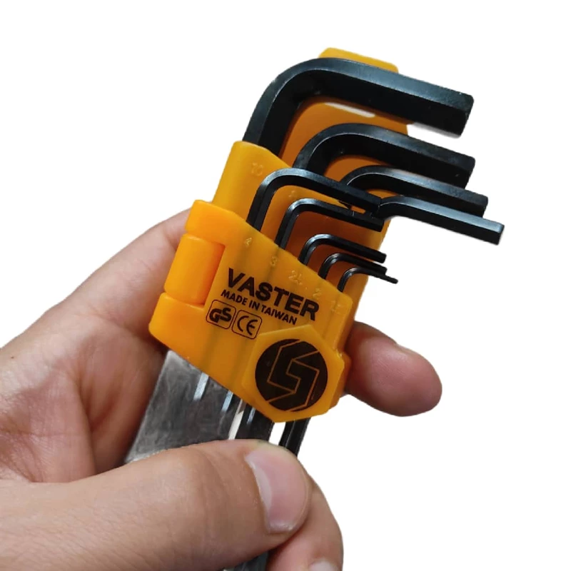 ست آچار آلن 9 عددی 6 گوش بلند واستر  VASTER کد VHC007 1*L42
