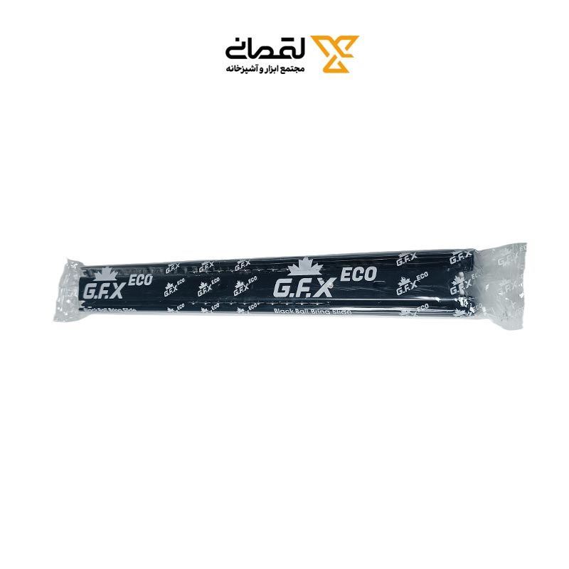 ریل سه تکه ساچمه ای 30 سانتی متری مشکی کد 4510 گوفیکس G.F.X 1*Z01/1    بابونه15*12
