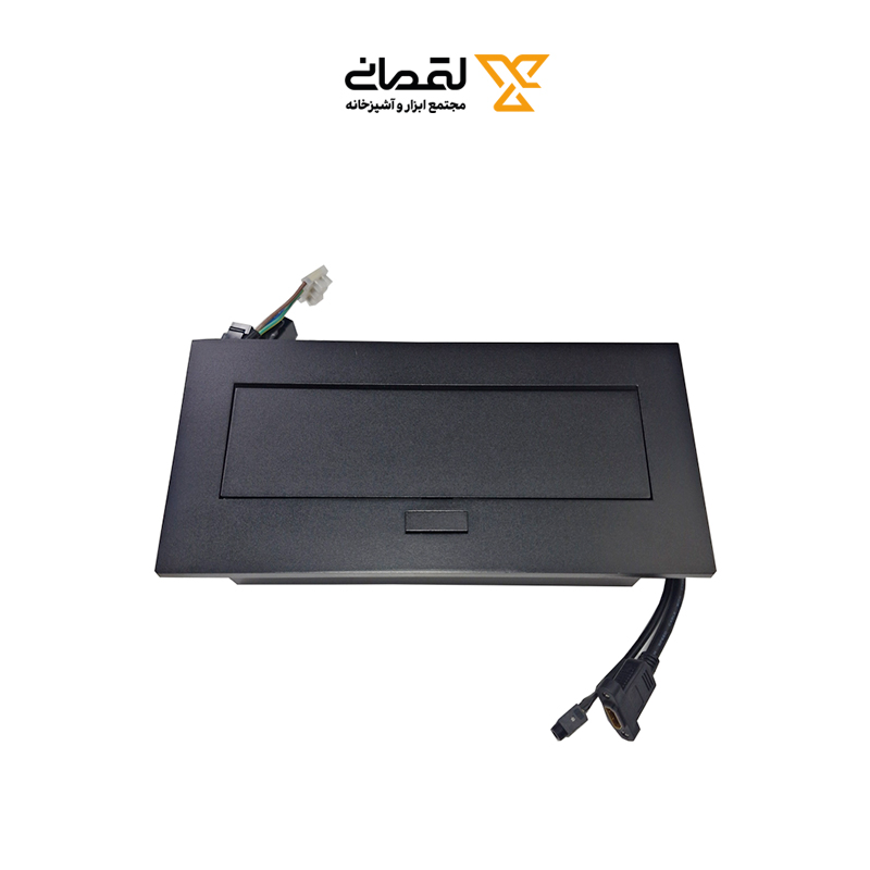 پریز برق مستطیل تو کار مشکی MILO کد 1022 1*G24
