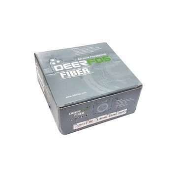 سنباده گرد فیبری آلومینیومی قطر 115 DEERFOS VA113 قرمز 80 پاس PAS 1*I23
