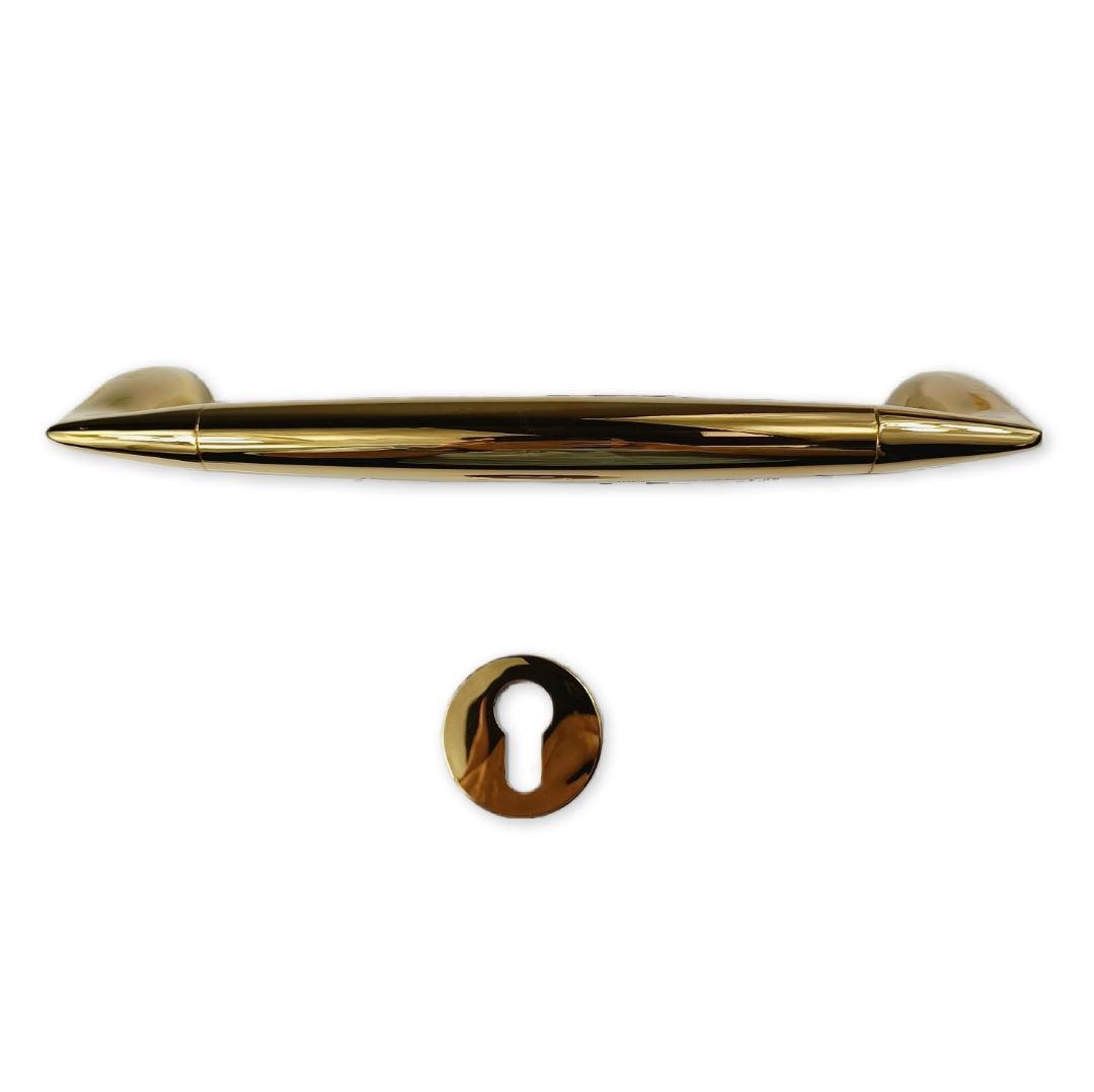 دستگیره دو پیچ ورودی طلایی بهریزان کد 5554L 1*E11