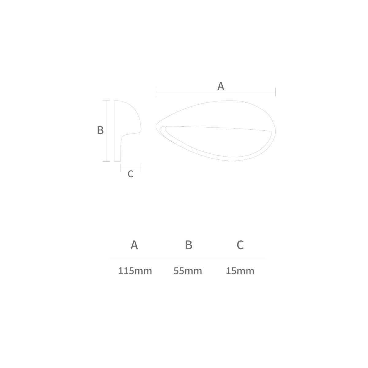 دستگیره کابینتی دو پیچ کروم H2603-64 پرایم (S.A) 1*H53