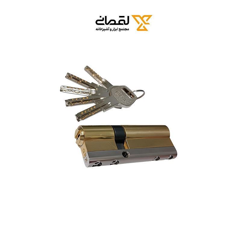 سیلندر قفل 8 س.م کنار سوییچی کلید کامیپوتری طلایی گوفیکس G.F.X  1*E33