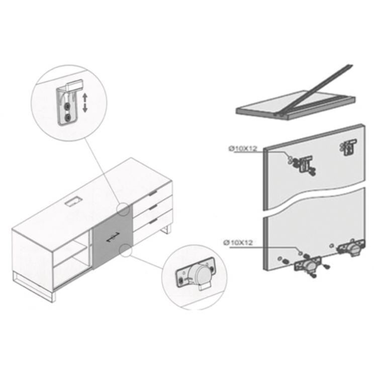تاپ لاین EM1 تک درب روکار 15 کیلویی فانتونی K021 1*G72