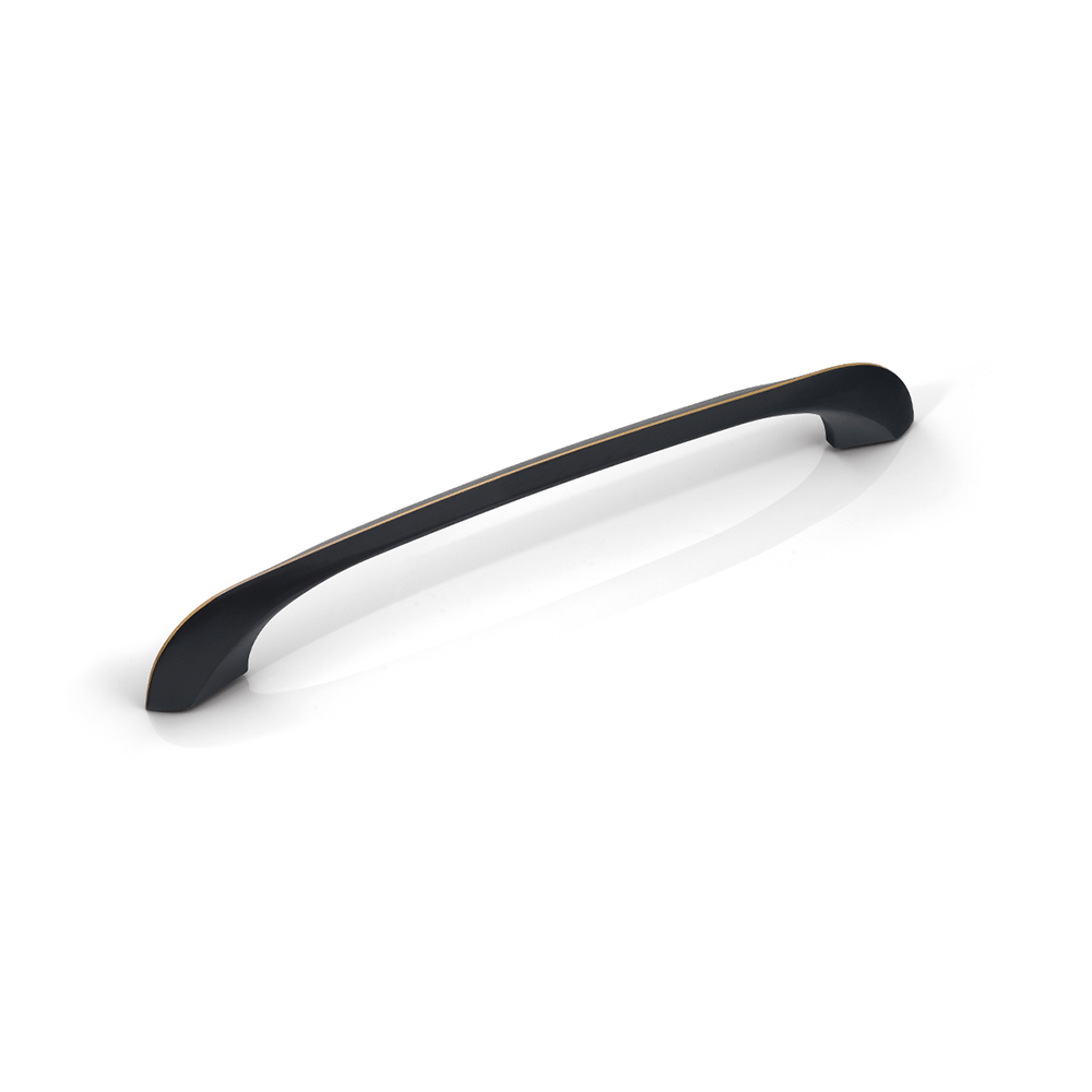 دستگیره کابینتی دو پیچ مشکی نوار طلایی  H1118 -320BG پرایم (S.A) 1*B14