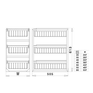چند منظوره ریلی سه طبقه  یونیت 60 آدلان کد A393 12*G10