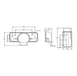 تاپ لاین EM1 تک درب روکار 15 کیلویی فانتونی K021 1*G72
