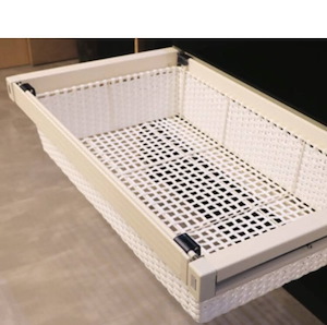 سبد حصیری ریلی داخل کمد لباس ABS 90 سفید طرح جدید فانتونی کد  J226