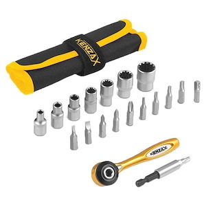 ست بیت (نوک پیچ گوشتی) و بکس 19 پارچه مدل KBR-119 کنزاکس KENZAX