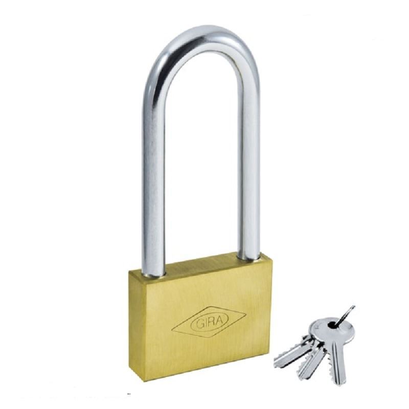 قفل آویز تخت دسته بلند 60 میلی متری کد 011 گیرا GIRA 1*FG01/4