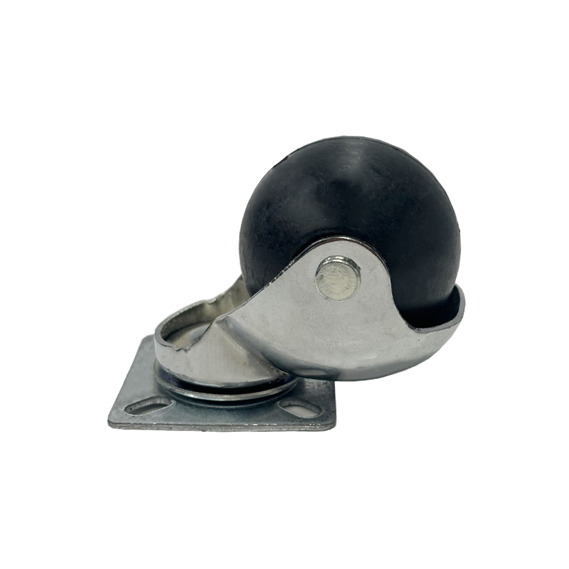 چرخ گردان گرد (تخم مرغی) کفی سایز 50 جهان استیل Jahan Steel 50mm Swivel Plate Caster Wheel – Heavy Duty Round (Egg-Shaped) Caster